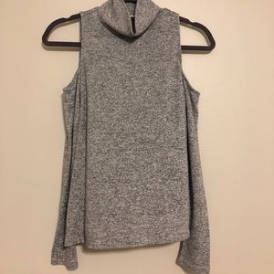Grey turtleneck sweater